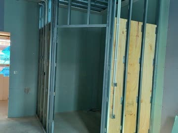 Partition works inside the nursing home at The Naul
